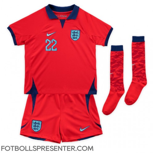England Jude Bellingham #22 Bortatröja Barn VM 2022 Kortärmad (+ korta byxor)